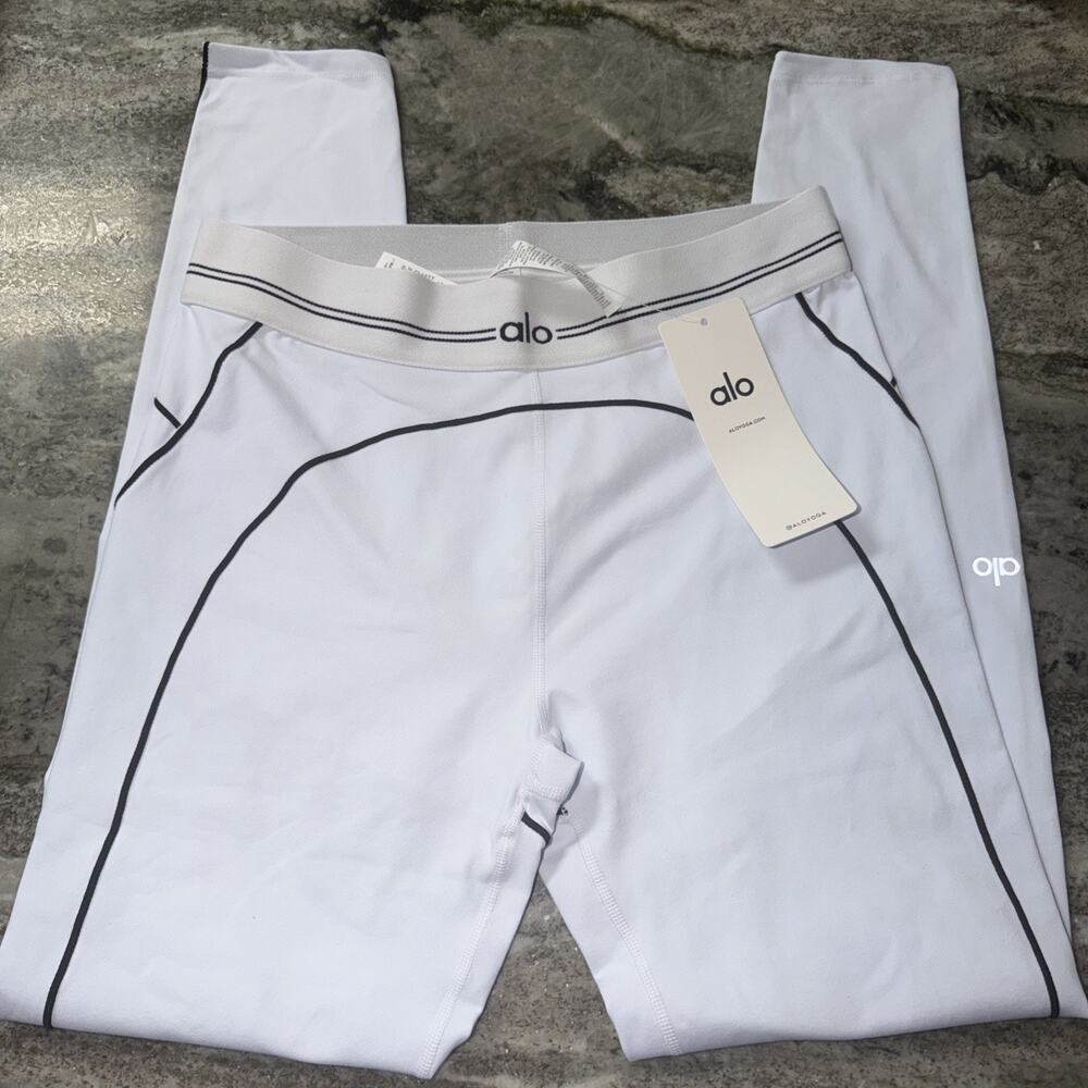 NWT Alo Yoga White XLarge Airlift High-Waist legging (AR27)